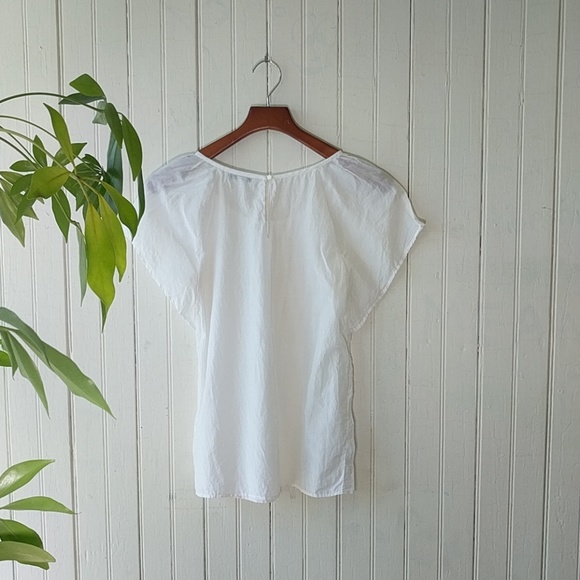 Banana Republic white silk blouse top 0 - Picture 4 of 4